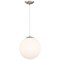 Access Lighting Pearl, Pendant, Brushed Steel Finish, Opal Glass 23944-BS/OPL - alternate 4